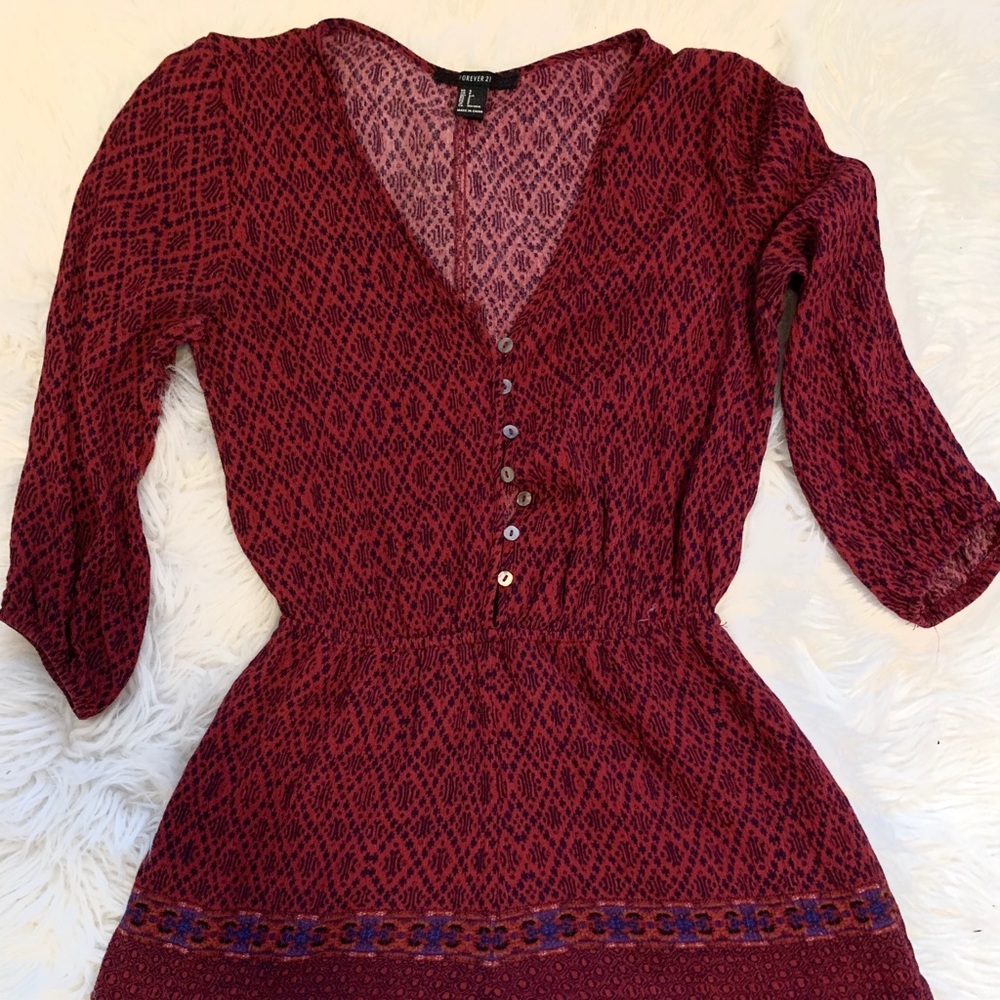 Maroon Romper